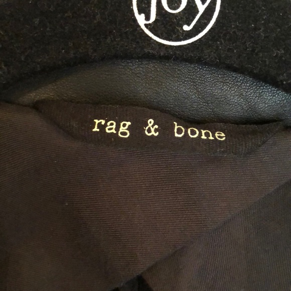 Rag & Bone tux blazer with leather collar - Picture 5 of 8